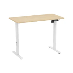 WJ Coolman T-Shaped Gaming Desk, Electric Height Adjustable – Brown | GMT-T-904-HGT-BR