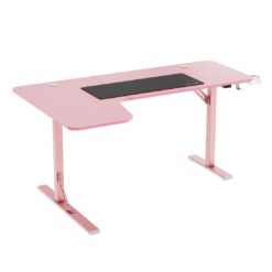 WJ Coolman L-Shaped Gaming Desk ( 160 X 100 CM) – Pink