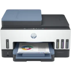 HP Smart Tank 795 All-in-One Printer wireless, Print, Scan, Copy, Fax, Auto Duplex Printing, Document Feeder, Print up to 18000 black or 8000 color pages, White/Blue [28B96A]
